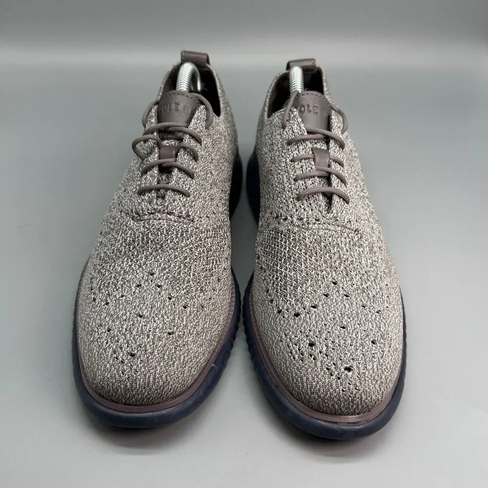 Cole Haan 2.ZERØGRAND Men's 9.5 Harbor Mist Low Wingtip Oxfords Shoes Sneakers